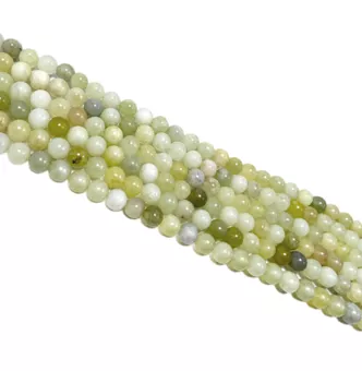 Cuentas Redondas de Jade Chino en Hilo A 6 mm