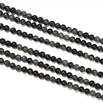 Hilo de Perlas Redondas de Jaspe Kambaba A 4mm