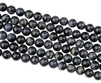 Hilo de Perlas Redondas Ojo de Halcón AA 10 mm
