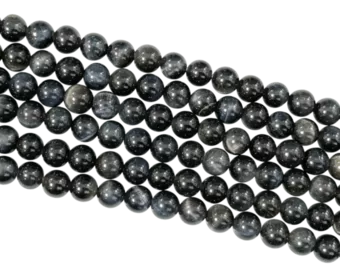 Cuentas de ojo de halcón A+ de 6 mm en hilo de 40 cm