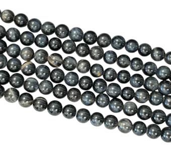 Cuentas Ojo de Halcón AA de 8mm en alambre de 40 cm