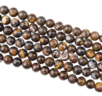 Cuentas Opal Boulder AA de 6-7 mm en alambre de 40 cm