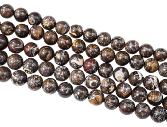 Cuentas Opal Boulder AA de 8-9 mm en alambre de 40 cm