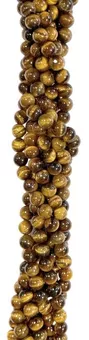 Hilo de Perlas Redondas de Ojo de Tigre A 8 mm