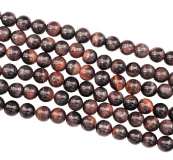 Hilo de Perlas Redondas de Ojo de Toro AB 10mm