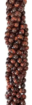 Hilo de Perlas Redondas de Ojo de Buey A 4 mm