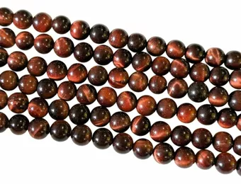 Perlas de ojo de buey AA de 6mm en hilo de 40cm