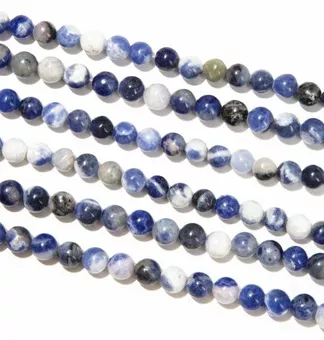 Hilo de Perlas Redondas Sodalita AB 6 mm