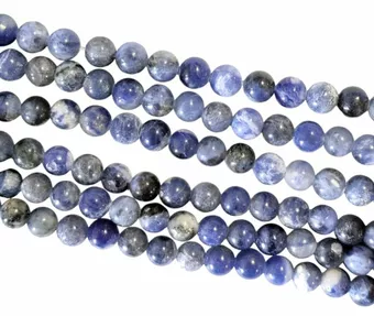 Perlas de Sodalita A de 6mm en hilo de 40cm