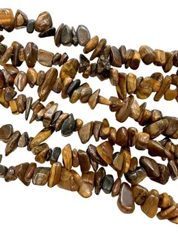 Chips Tiger' Eye A de 5-8 mm en alambre de 80 cm