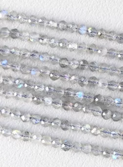 Hilo de Perlas Facetadas de Labradorita AA 3mm