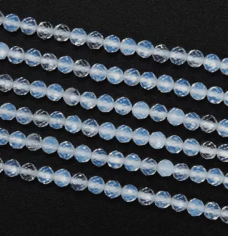 Opalita facetada A cuentas de 3 mm en alambre de 40 cm