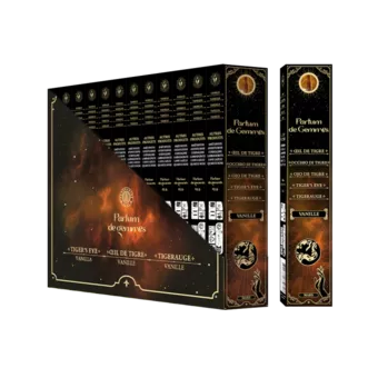 Incienso Smudge Stick Parfum de Gemmes Vainilla y Ojo de Tigre 20g