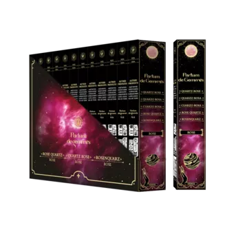 Incienso Smudge Stick Parfum de Gemmes Rosa y Cuarzo Rosa 20g