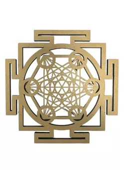 Placa de madera Metatrón Sri Yantra 30cm