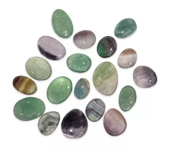 Fluorita Multicolor AB Piedras Rodadas 2-3cm 250g