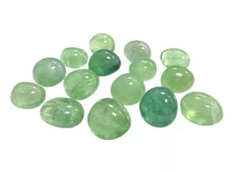 Rodados de fluorita verde AA 250g