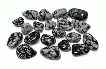 Obsidiana Copo de Nieve A Piedras Rodadas 2-3cm 250g