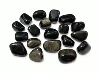 Obsidiana Negra Dorada A Piedras Rodadas 3-4 cm 250 g