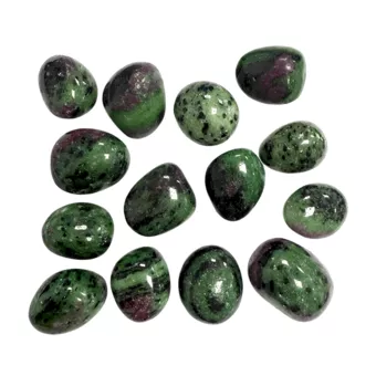 Piedras pulidas de rubí zoisita AA, 250 g