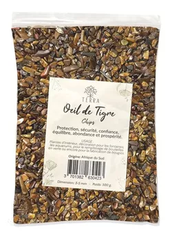 Chips de Ojo de Tigre Mate Natural A 3-5mm 500g