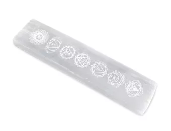 Regla de chakra de selenita de 15 cm y 100 g