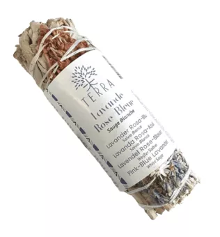 Paquete Salvia Blanca y Lavanda Rosa y Azul 25-30gr 10cm