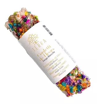 Paquete Confeti Salvia Blanca y Flores 25-30gr 10cm