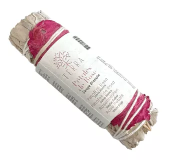 Paquete de Salvia Blanca y Pétalos de Rosa 25-30gr 10cm