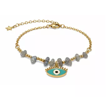 Pulsera de Protección de Labradorita A – Mal de Ojo