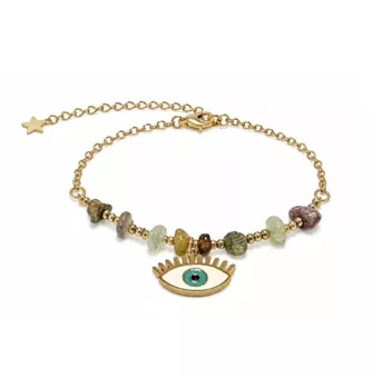 Pulsera de Protección de Turmalina Multicolor A – Mal de Ojo