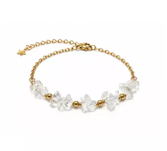 Pulsera Energía de Cristal de Roca AA – Fragmentos de Piedra