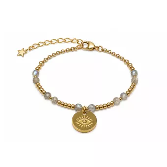 Pulsera de Protección de Labradorita AA – Ojo Protector