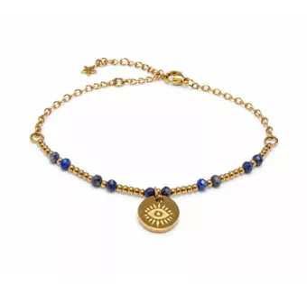 Pulsera de Protección de Lapislázuli A – Ojo Protector