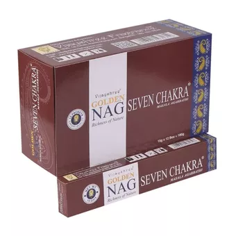 Incienso Vijayshree Golden Nag Siete Chakra 15g