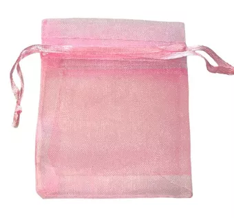 Bolsas de organza 7x9cm rosa (paquete de 100 piezas)