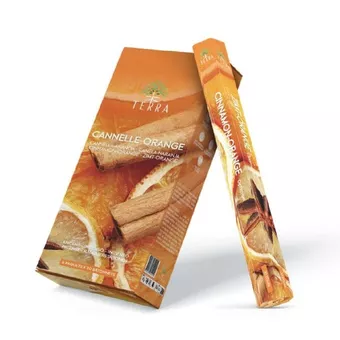 Incienso Terra Canela Naranja hexa sin carbón 30grs
