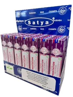 Incienso Satya MEDITACIÓN display 42 paquetes de 15g