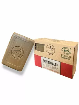 Jabón de alep rosa de damasco 100g - ECOCERT