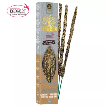 Incienso Smudge Ecocert Herbio Salvia Blanca 20g