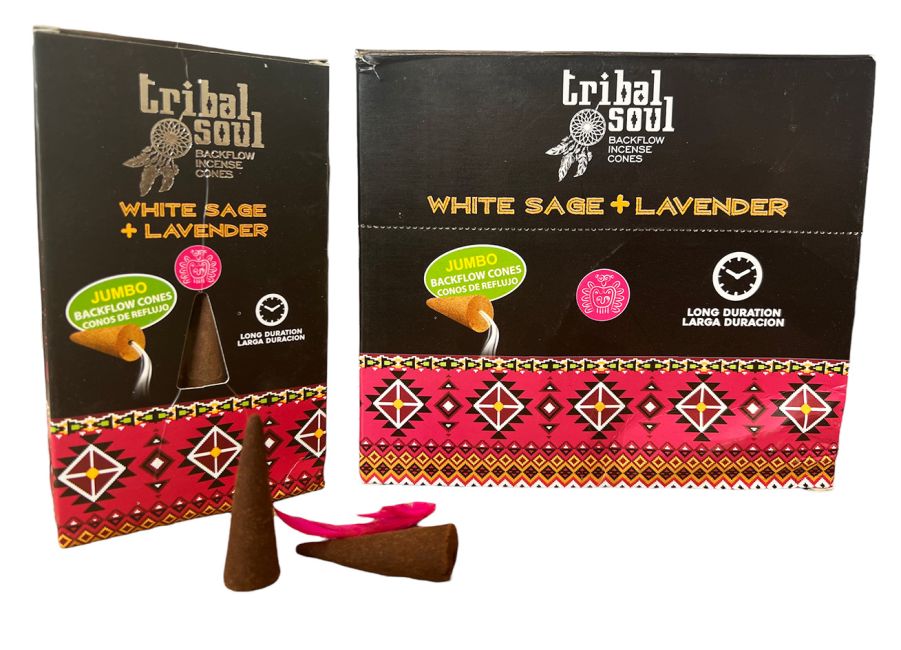Incienso Tribal Soul Backflow - Salvia blanca y lavanda