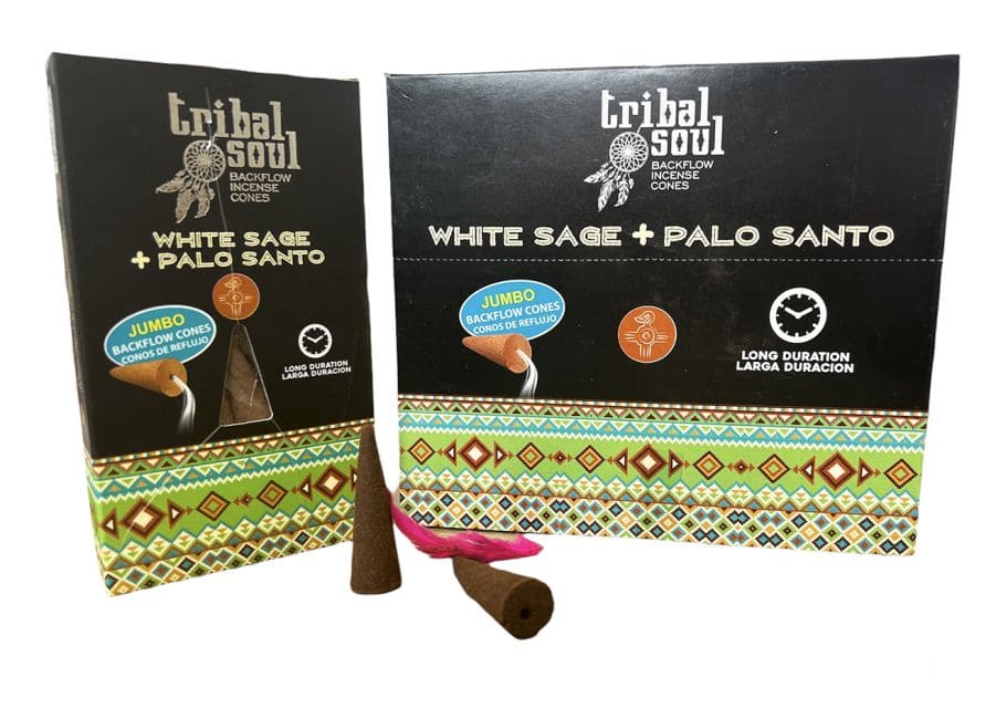 Incienso Tribal Soul Backflow - Salvia Blanca y Palo Santo