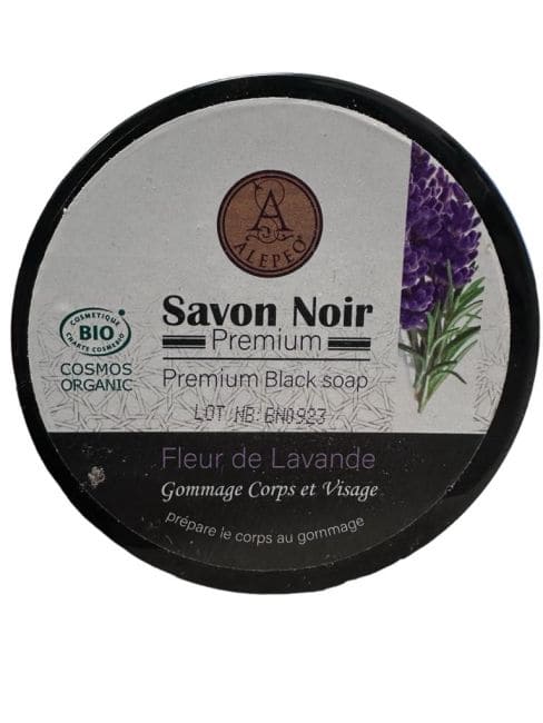 incienso en Jabón Negro de Lavanda Ecológico Cosmos 250g