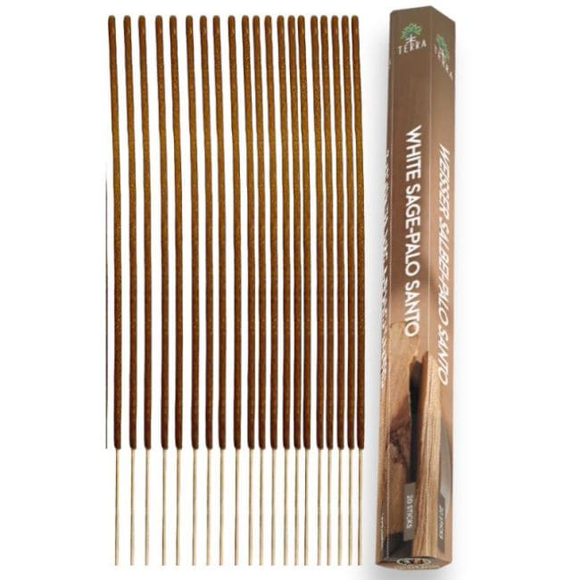 incienso en Incienso Terra Salvia Blanca Palo Santo sin carbón hexa|es