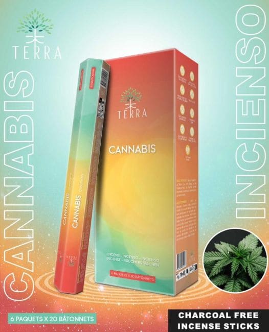 Incienso sin carbón Terra Cannabis hexa