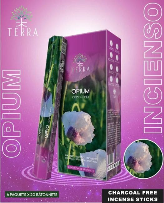 incienso en Incienso Terra Opium Hexa Sin Carbón 30grs|es