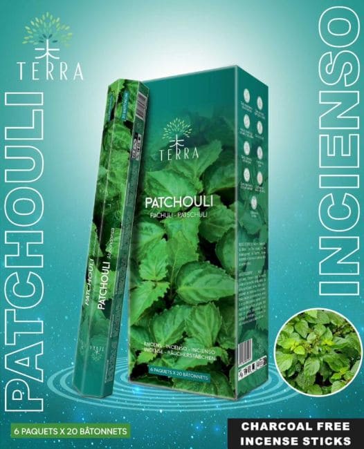incienso en Incienso Terra pachulí hexa sin carbón 30grs|es
