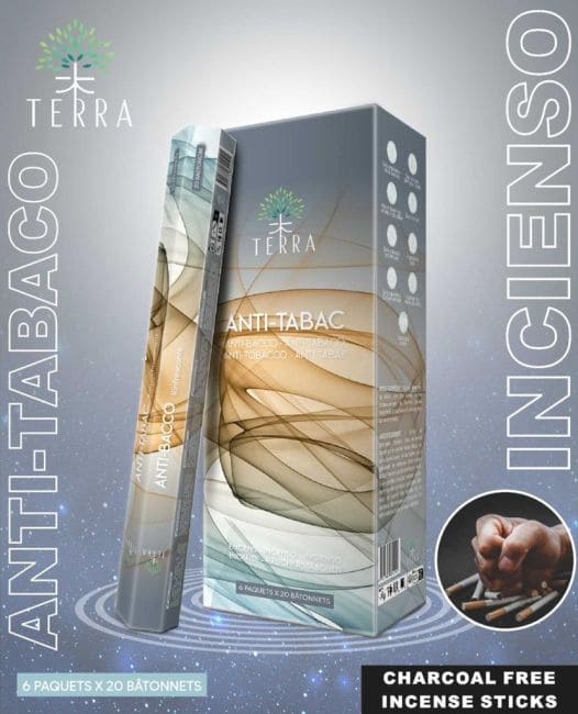 incienso en Incienso Terra antitabaco hexa sin carbón 30grs|es