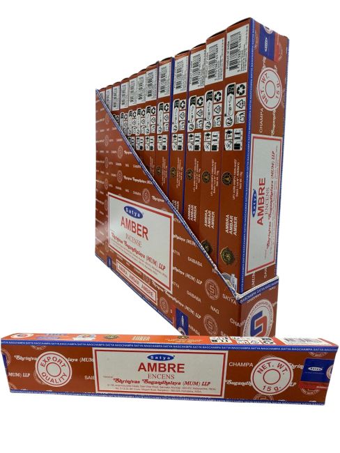 Incienso Satya Ámbar 15g 2026