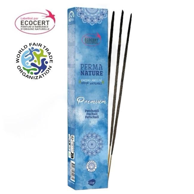 Pachulí Premium de Perma Nature, certificado por Ecocert (Comercio Justo), 15 g